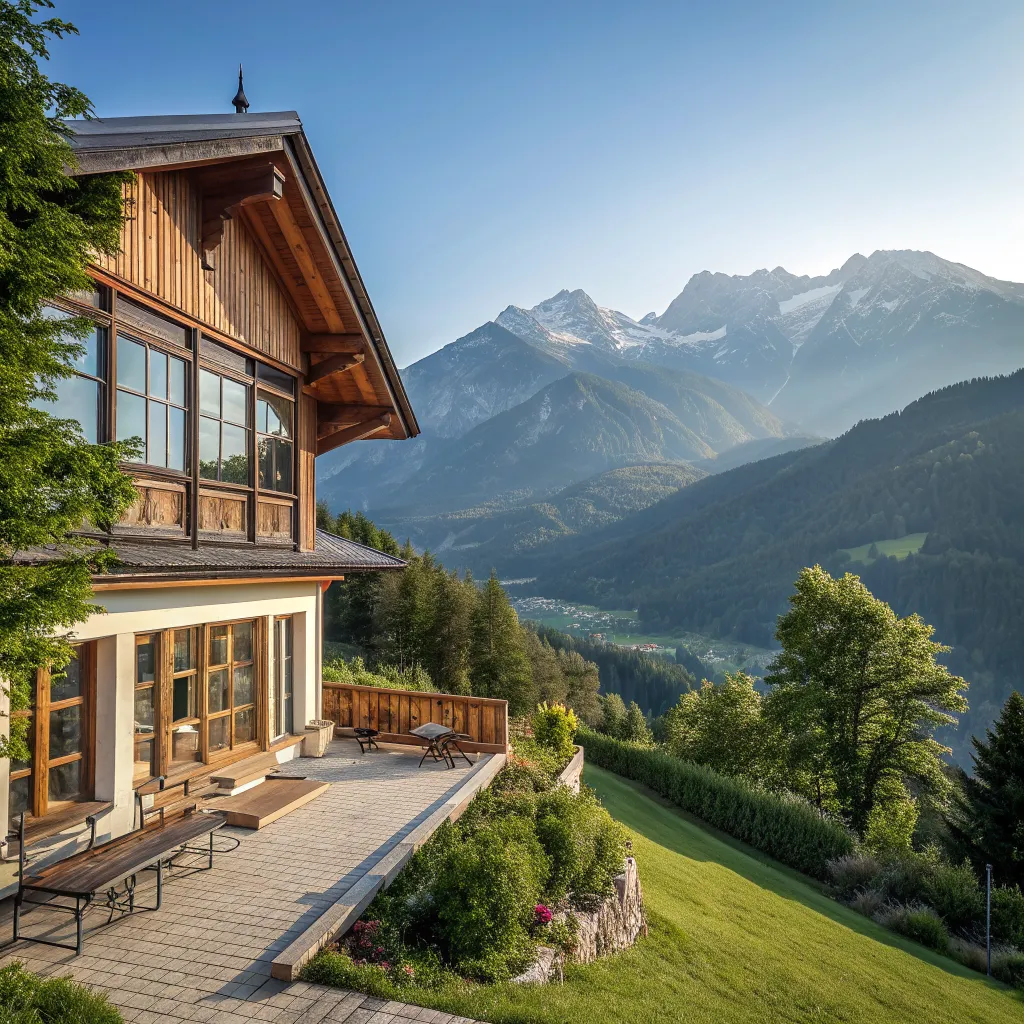 Olympus guesthouse with mountain view
